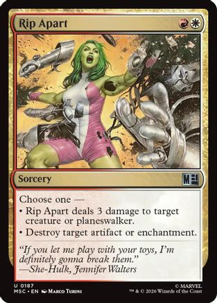 Rip Apart (Surge Foil) [Commander: Marvel Super Heroes] Foil