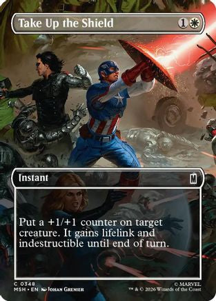Take Up the Shield (Borderless) - [Marvel Super Heroes] Foil
