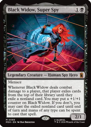 Black Widow, Super Spy [Marvel Super Heroes] Foil