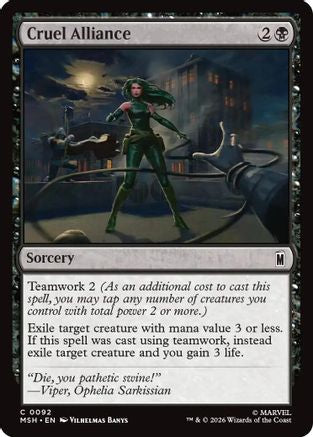 Cruel Alliance [Marvel Super Heroes] Foil