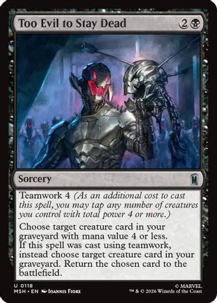 Too Evil to Stay Dead [Marvel Super Heroes] Foil