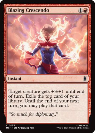 Blazing Crescendo [Marvel Super Heroes] Foil