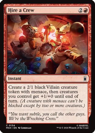 Hire a Crew [Marvel Super Heroes] Foil