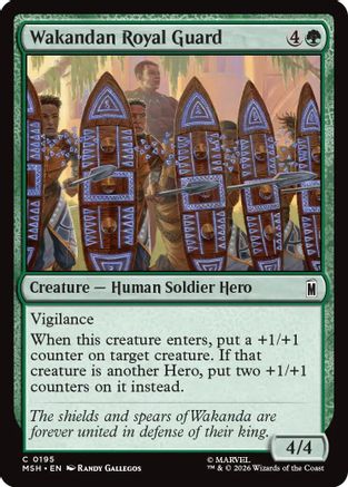 Wakandan Royal Guard [Marvel Super Heroes] Foil