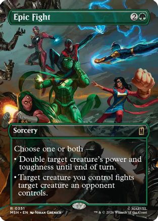Epic Fight (Borderless) [Marvel Super Heroes] Foil