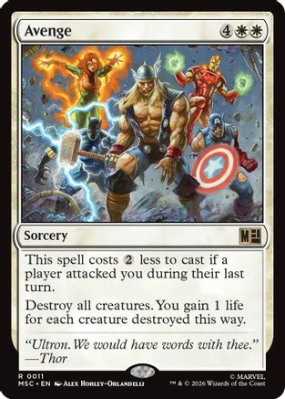 Avenge - Commander: Marvel Super Heroes