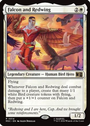 Falcon and Redwing - Commander: Marvel Super Heroes