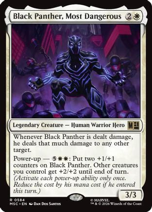 Black Panther, Most Dangerous - Commander: Marvel Super Heroes Foil