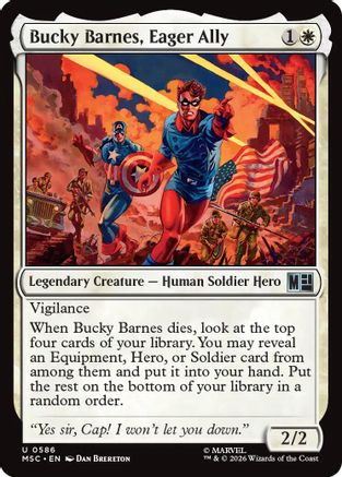 Bucky Barnes, Eager Ally - Commander: Marvel Super Heroes Foil