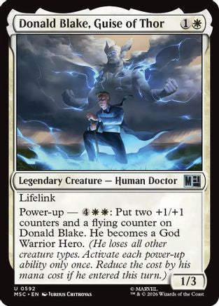 Donald Blake, Guise of Thor - Commander: Marvel Super Heroes