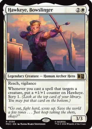 Hawkeye, Bowslinger - Commander: Marvel Super Heroes