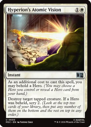 Hyperion's Atomic Vision - Commander: Marvel Super Heroes