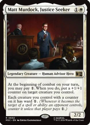 Matt Murdock, Justice Seeker - Commander: Marvel Super Heroes Foil