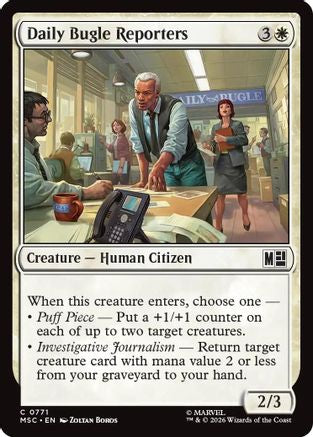 Daily Bugle Reporters - Commander: Marvel Super Heroes
