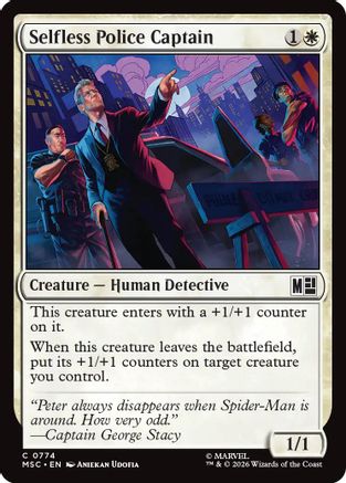 Selfless Police Captain - Commander: Marvel Super Heroes