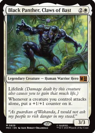 Black Panther, Claws of Bast - Commander: Marvel Super Heroes Foil