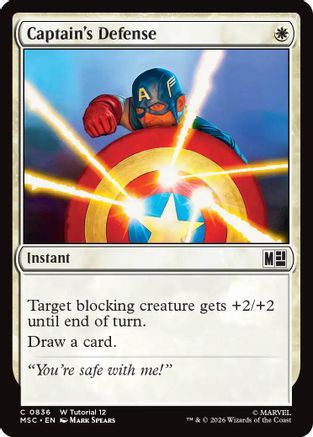 Captain's Defense (0836) - Commander: Marvel Super Heroes