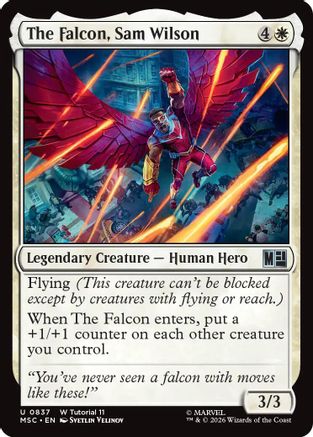 The Falcon, Sam Wilson (0837) - Commander: Marvel Super Heroes
