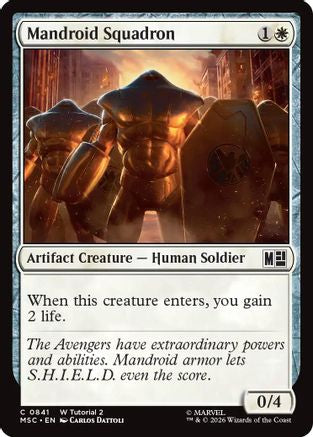 Mandroid Squadron (0841) - Commander: Marvel Super Heroes