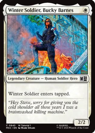 Winter Soldier, Bucky Barnes (0845) - Commander: Marvel Super Heroes
