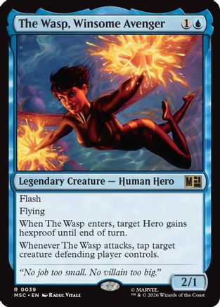 The Wasp, Winsome Avenger - Commander: Marvel Super Heroes