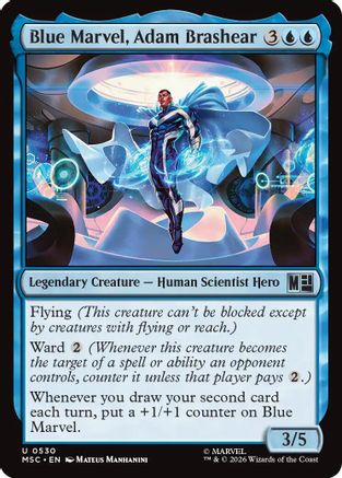 Blue Marvel, Adam Brashear - Commander: Marvel Super Heroes Foil
