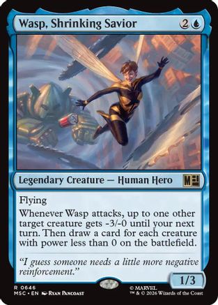 Wasp, Shrinking Savior - Commander: Marvel Super Heroes