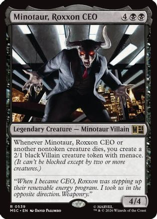Minotaur, Roxxon CEO - Commander: Marvel Super Heroes Foil