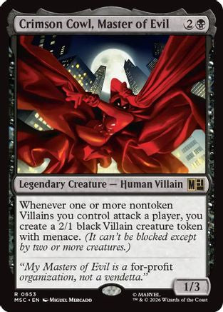 Crimson Cowl, Master of Evil [Commander: Marvel Super Heroes] Foil