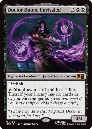 Doctor Doom, Unrivaled - Commander: Marvel Super Heroes Foil
