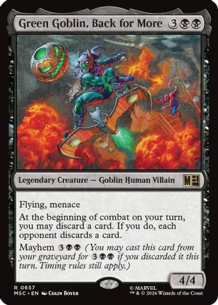 Green Goblin, Back for More - Commander: Marvel Super Heroes Foil