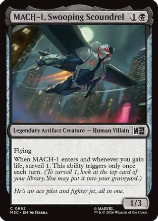 MACH-1, Swooping Scoundrel - Commander: Marvel Super Heroes Foil