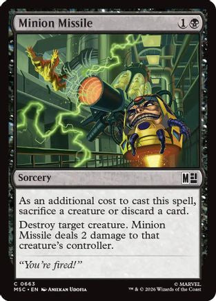 Minion Missile - Commander: Marvel Super Heroes Foil