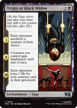 Origin of Black Widow - Commander: Marvel Super Heroes