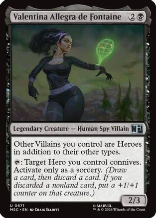 Valentina Allegra de Fontaine - Commander: Marvel Super Heroes Foil
