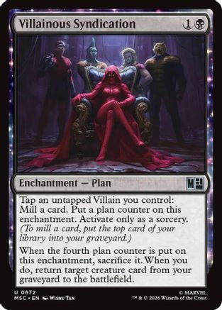Villainous Syndication - Commander: Marvel Super Heroes Foil
