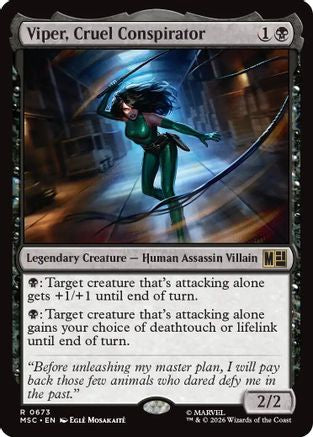 Viper, Cruel Conspirator - Commander: Marvel Super Heroes Foil
