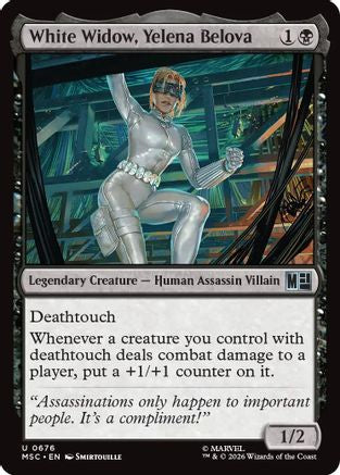 White Widow, Yelena Belova - Commander: Marvel Super Heroes Foil