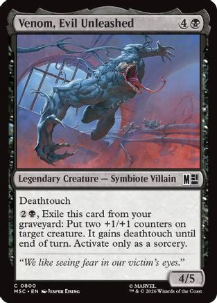 Venom, Evil Unleashed - Commander: Marvel Super Heroes