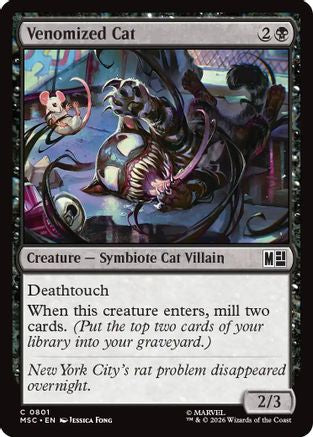 Venomized Cat [Commander: Marvel Super Heroes] Foil