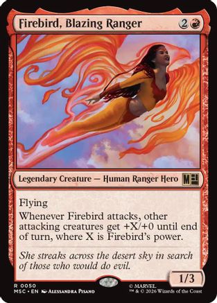 Firebird, Blazing Ranger - Commander: Marvel Super Heroes
