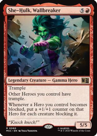 She-Hulk, Wallbreaker [Commander: Marvel Super Heroes]