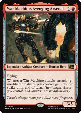 War Machine, Avenging Arsenal - Commander: Marvel Super Heroes Foil