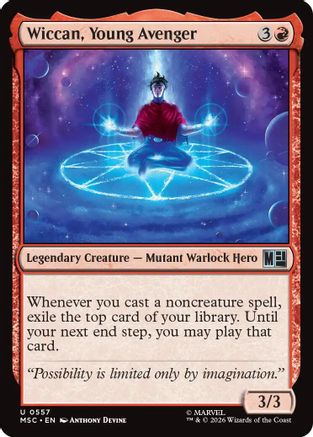 Wiccan, Young Avenger - Commander: Marvel Super Heroes