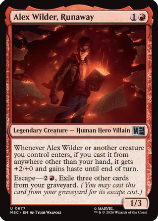 Alex Wilder, Runaway - Commander: Marvel Super Heroes Foil