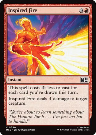 Inspired Fire - Commander: Marvel Super Heroes