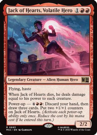 Jack of Hearts, Volatile Hero - Commander: Marvel Super Heroes Foil