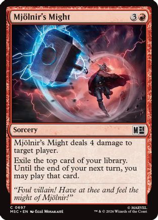 Mjolnir's Might - [Commander: Marvel Super Heroes] Foil