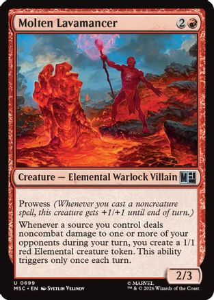Molten Lavamancer - Commander: Marvel Super Heroes Foil