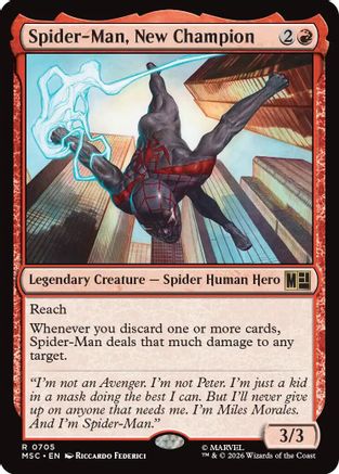 Spider-Man, New Champion [Commander: Marvel Super Heroes] Foil